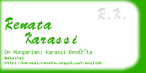 renata karassi business card